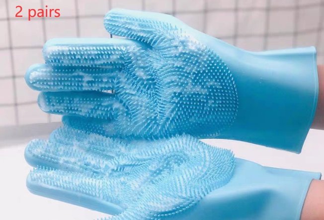 Silicone Dog Grooming Hair Comb Puppy Brush Glove Bath Cleaning Brushes Small Dog Cat Massage Pet Grooming Gloves - Image 8