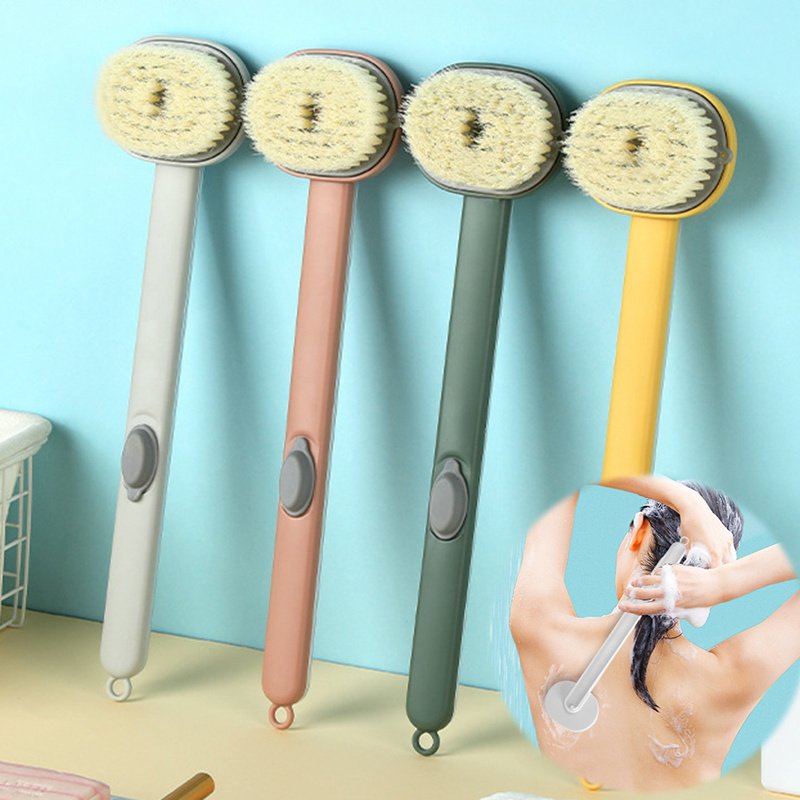 Dual-purpose Shower Brush Multifunctional Detachable Bath Brush Back Body Bath Shower Sponge Scrubber Brushes With Handle Massager Bathroom Brush Gadgets - Image 9