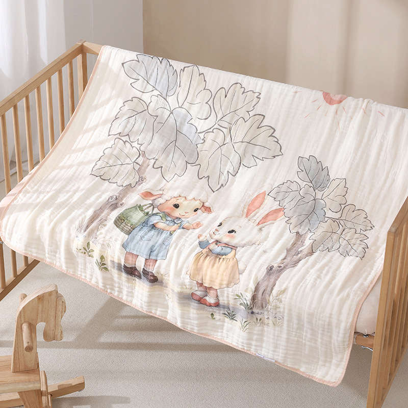One-piece Cartoon Cotton Baby Blanket