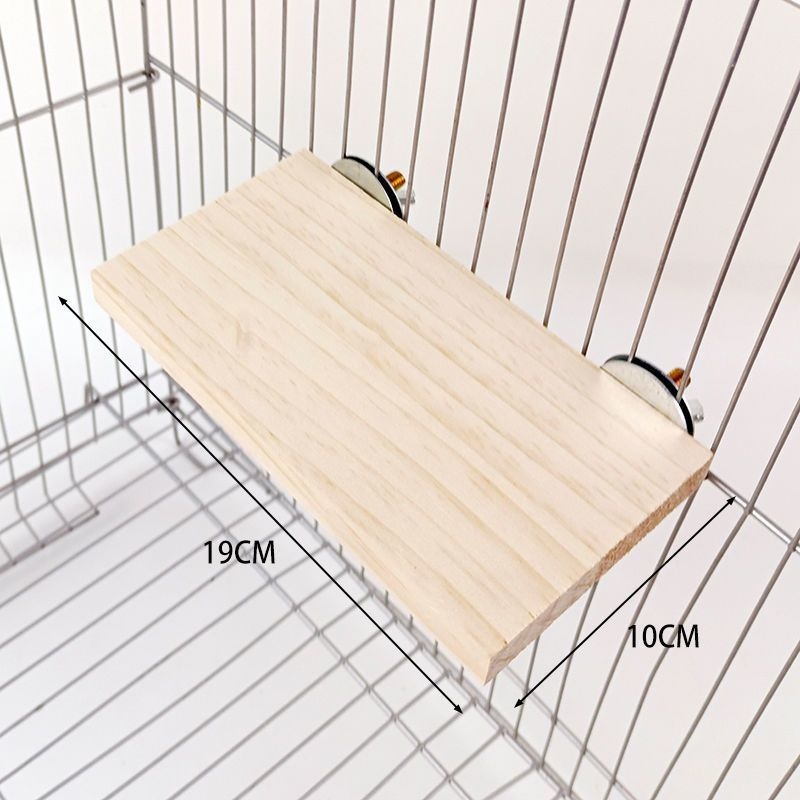 Climbing And Playing Bird Cage Accessories Toy Solid Wood Jumping Platform Standing Board - Image 3