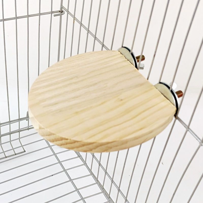 Climbing And Playing Bird Cage Accessories Toy Solid Wood Jumping Platform Standing Board - Image 5