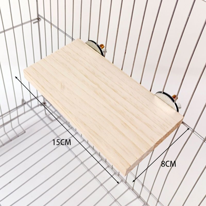 Climbing And Playing Bird Cage Accessories Toy Solid Wood Jumping Platform Standing Board - Image 2