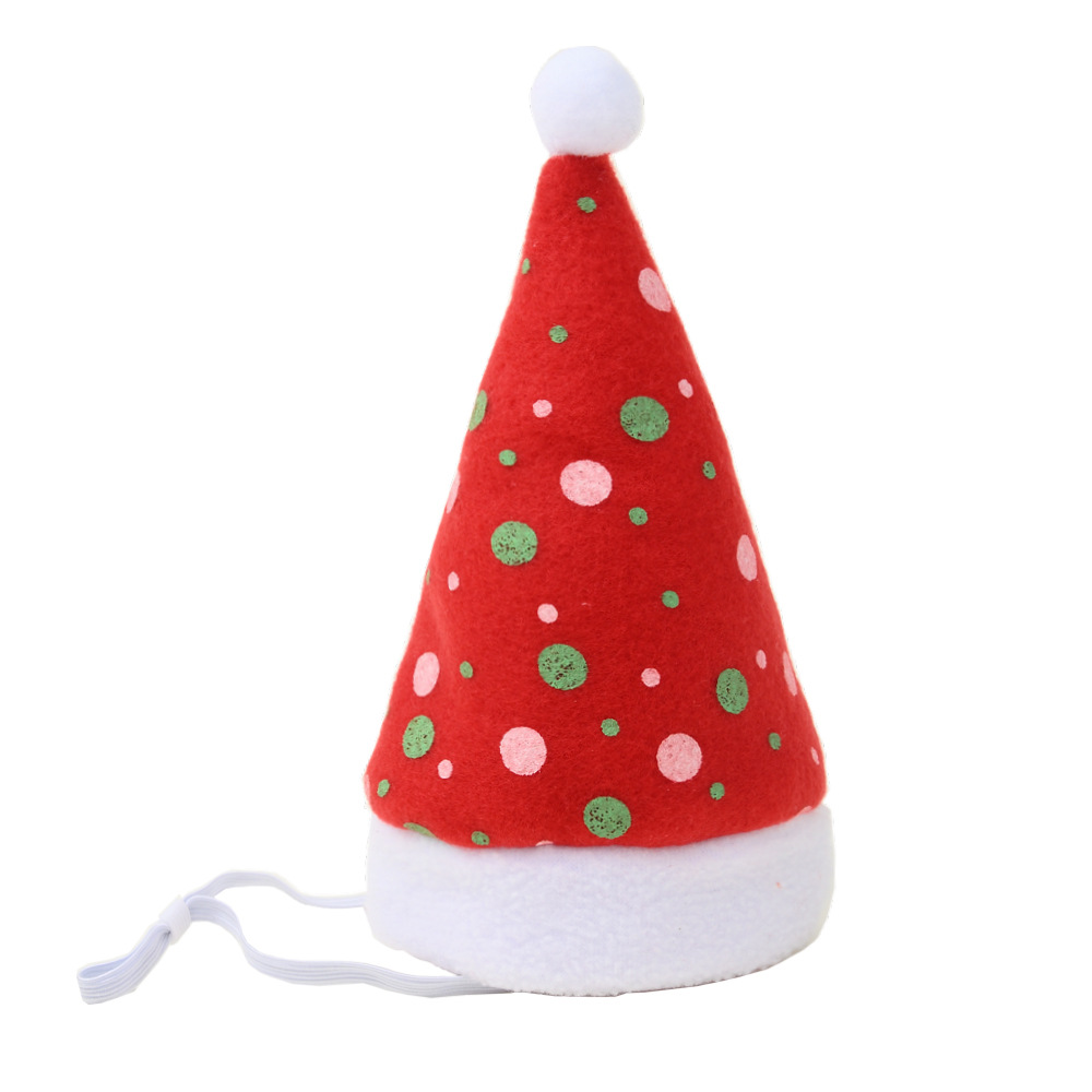 Multicolor Pet Christmas Hat Stripes - Image 6