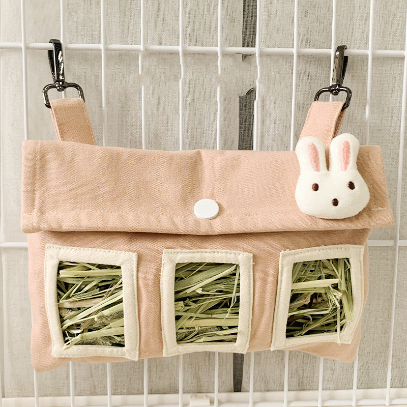 Rabbit Large Capacity Canvas Straw Bag - Image 7