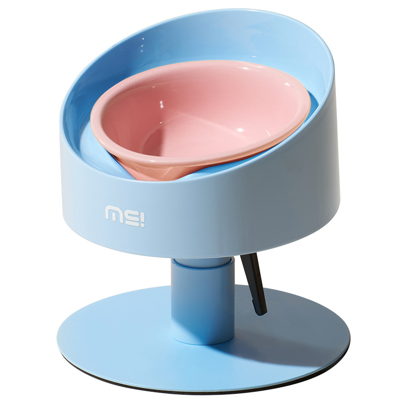 Mochi Sunflower Cat Bowl Ceramic Neck-Support Adjustable For Pets - Image 5