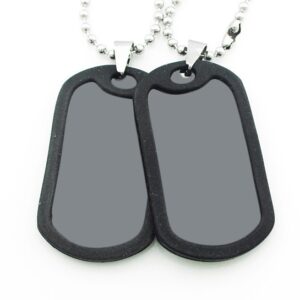 Military Brand Jewelry Men's Necklace Titanium Steel Pendant Stainless Steel Pendant