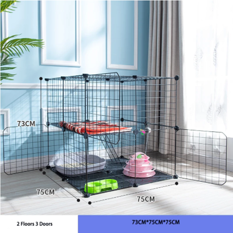 Creative DIY Assembling Pet Wire Fence Indoor Cat Cage - Image 3
