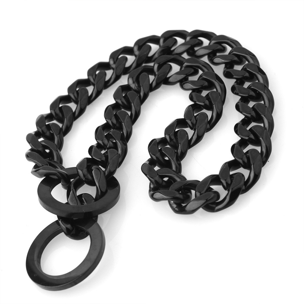 Titanium Steel Stainless Steel Two-tone Polished Gold Collar - Image 3