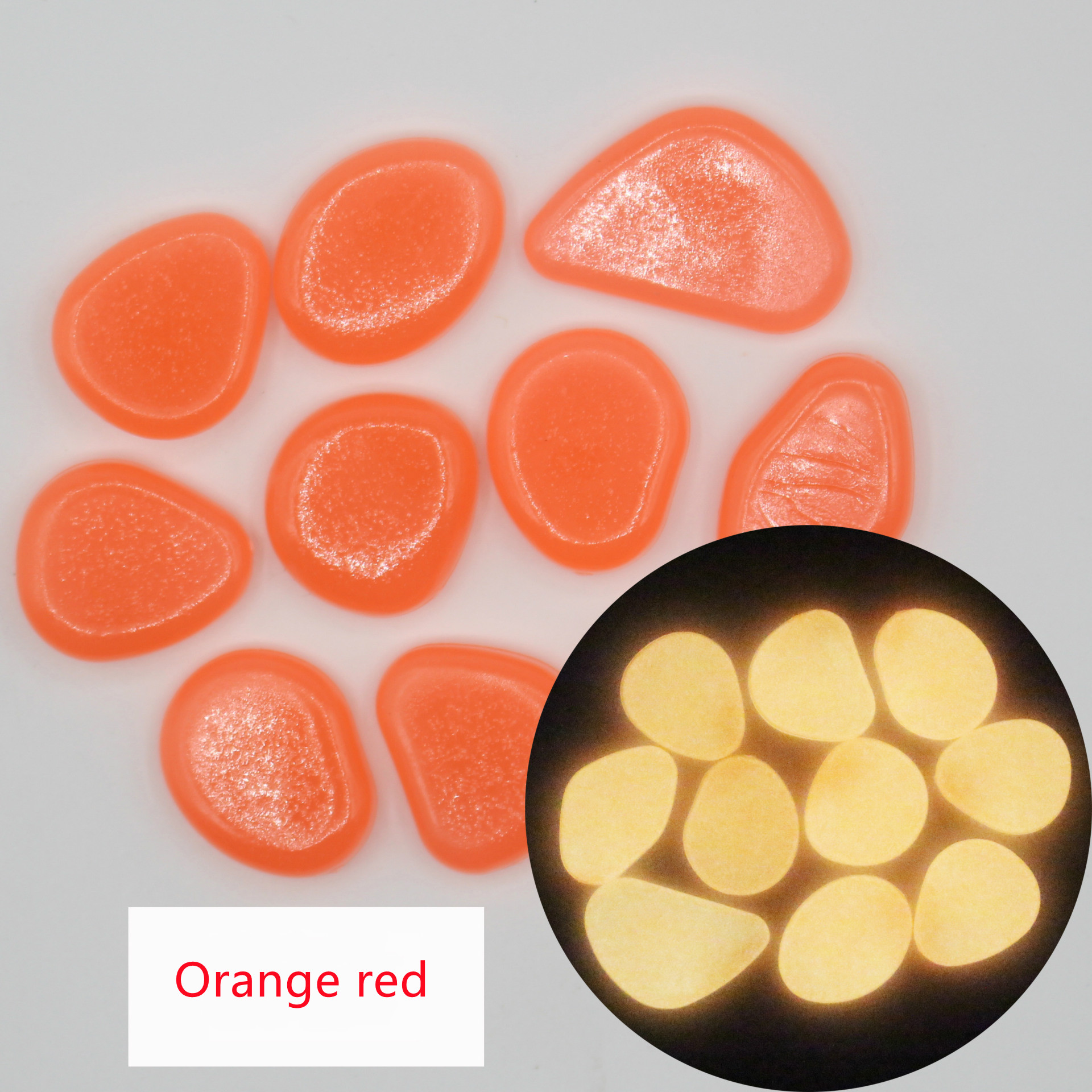 Garden aquarium aquarium luminous stone Artificial fluorite fluorescent luminous pebbles - Image 4