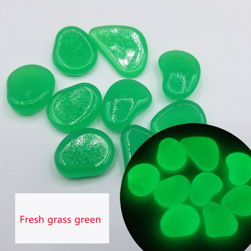 Garden aquarium aquarium luminous stone Artificial fluorite fluorescent luminous pebbles - Image 3
