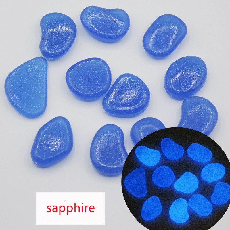 Garden aquarium aquarium luminous stone Artificial fluorite fluorescent luminous pebbles - Image 6