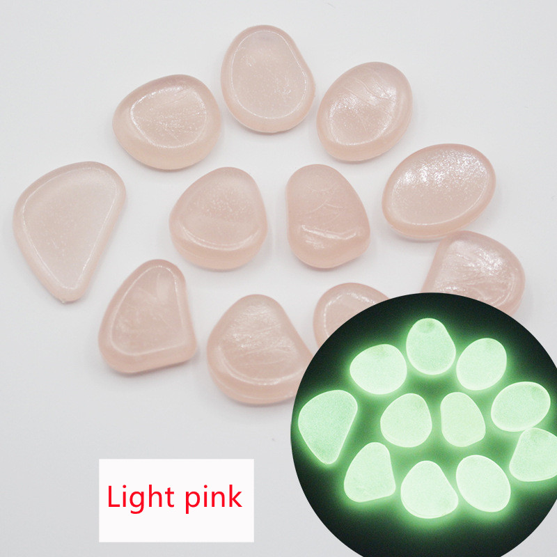 Garden aquarium aquarium luminous stone Artificial fluorite fluorescent luminous pebbles - Image 2