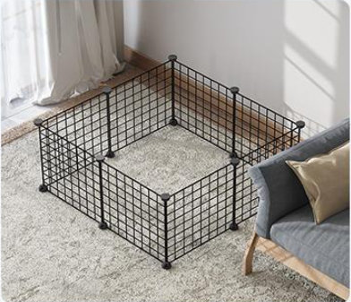 Creative DIY Assembling Pet Wire Fence Indoor Cat Cage - Image 7