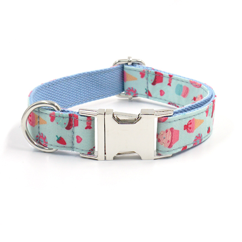 Macaron Pet Dog Collar Ice Cream Foreign Trade Amazon Pet Dog Chain
