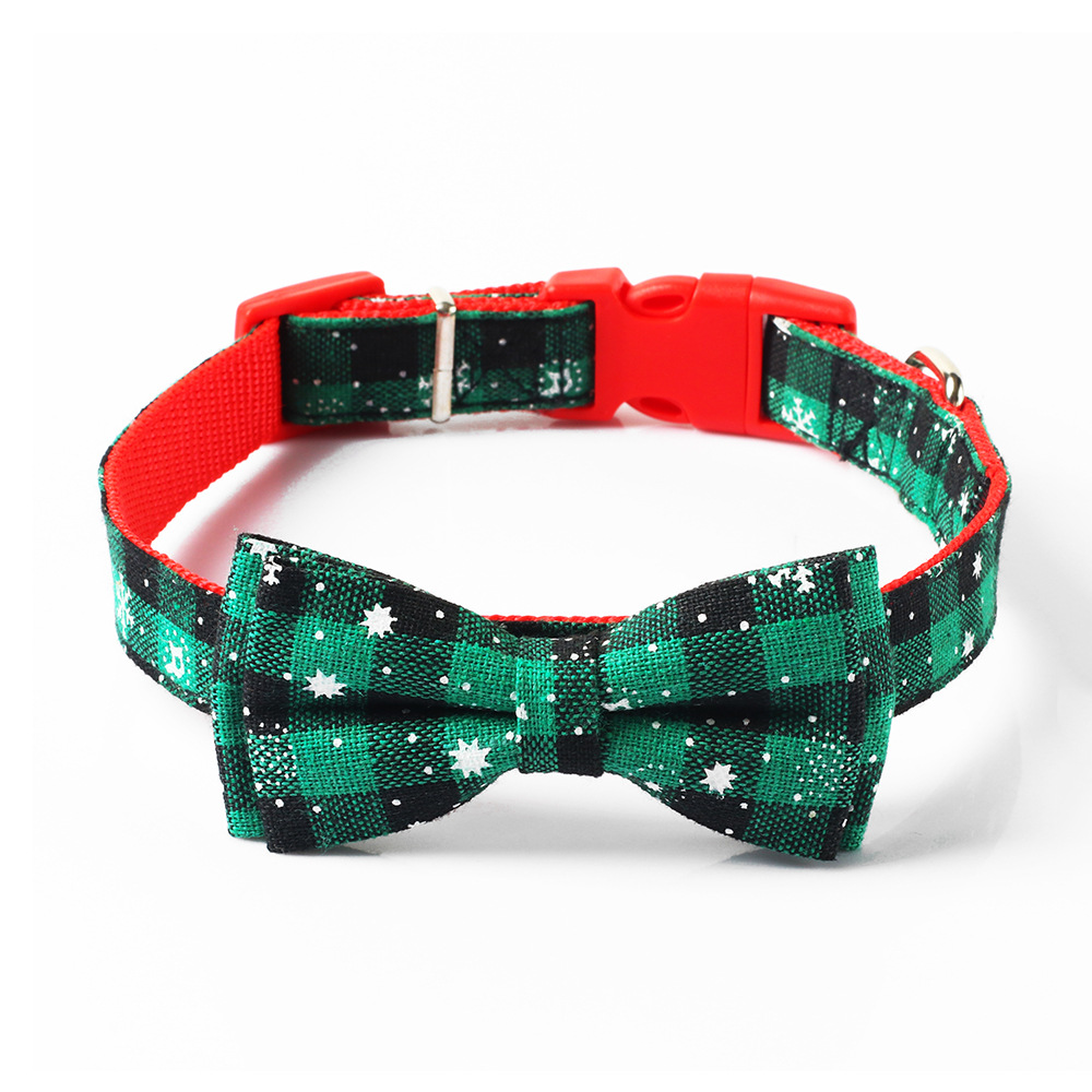 Christmas snowflake red bow collar - Image 2