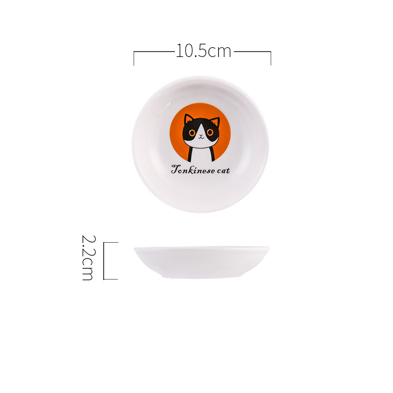 Ceramic kitten snack plate
