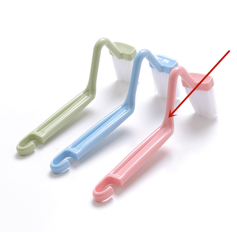 Curved Toilet Brush Gap Cleaning Tool Bathroom Accessory Long Handle Wall Mounted Toilet Soft Bristle Brush Plastic Durable - Image 3