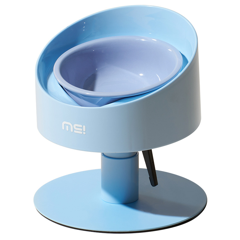 Mochi Sunflower Cat Bowl Ceramic Neck-Support Adjustable For Pets - Image 3
