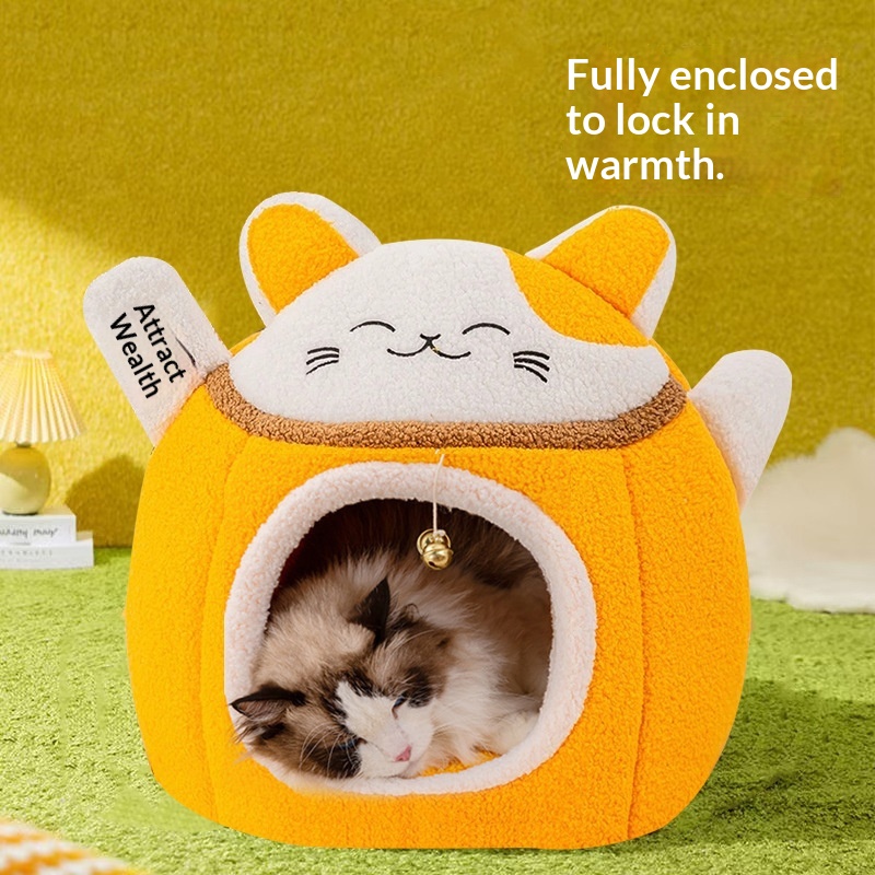 Winter Warm Pet Bed Closed-Style Cat And Dog Kennel - Image 3