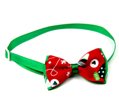1 Pieces Cute Christmas Pet Supplies Handmade Ribbon Dog Bow Ties 8 Colors Cat Neck Tie Dog Accessories - Image 9