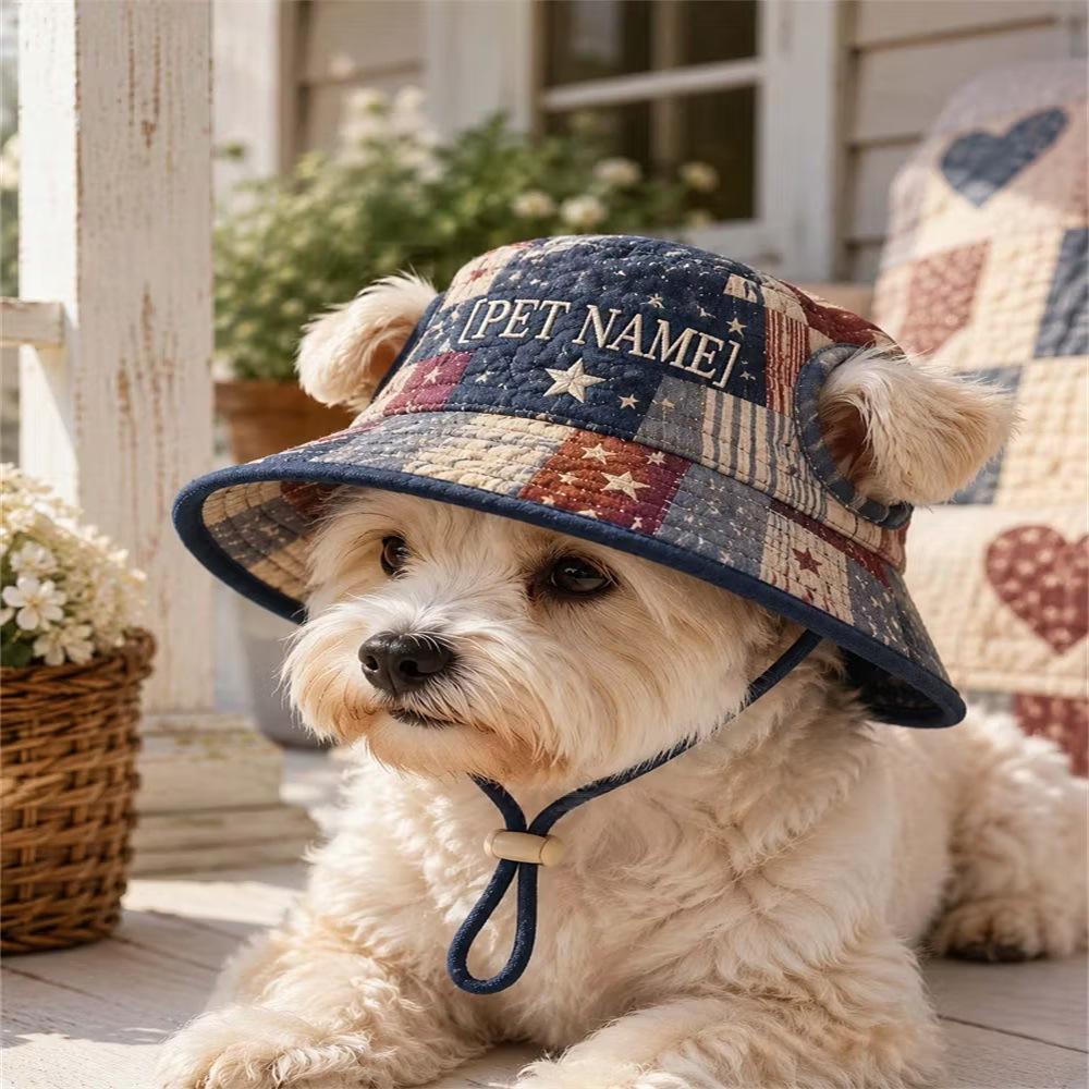 New Quilted Polyester Pet Hat - Image 2