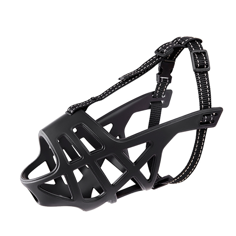Breathable Basket Dog Muzzle For Large Breeds  Adjustable Mask With Reflective Straps  Allows Drinking & Treat Feeding  Perfect For German Shepherd, Husky, Labrador