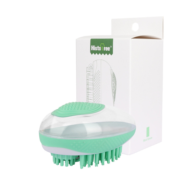 Dog Cat Bath Brush 2-in-1 Pet SPA Massage Comb Soft Silicone Pets Shower Hair Grooming Cmob Dog Cleaning Tool Pet Products - Image 3