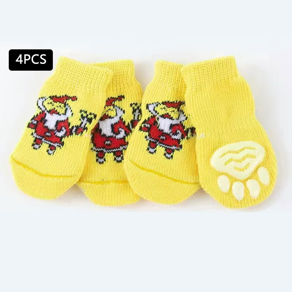 Christmas Pet Dog Socks Santa Claus Elk - Image 4