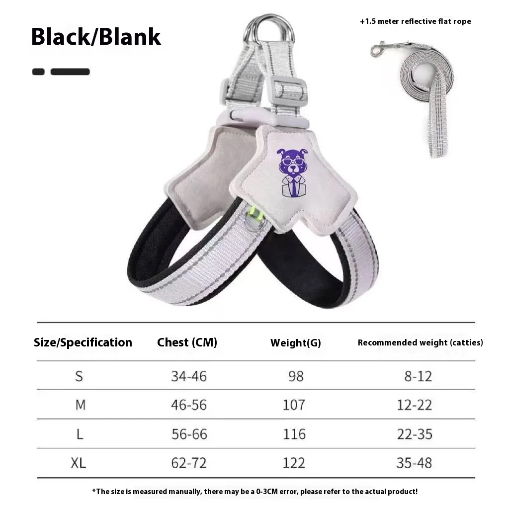 Hand Holding Rope Vest Dog Leash
