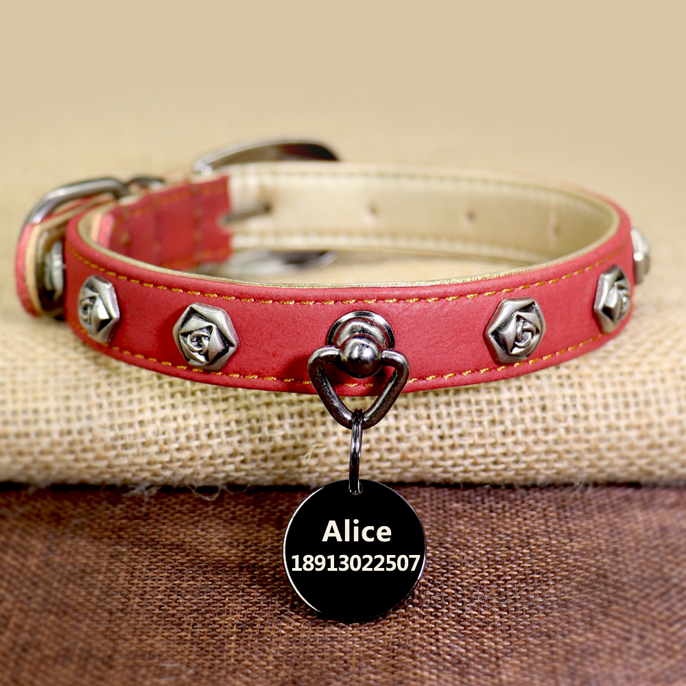 Pet leather collar - Image 2
