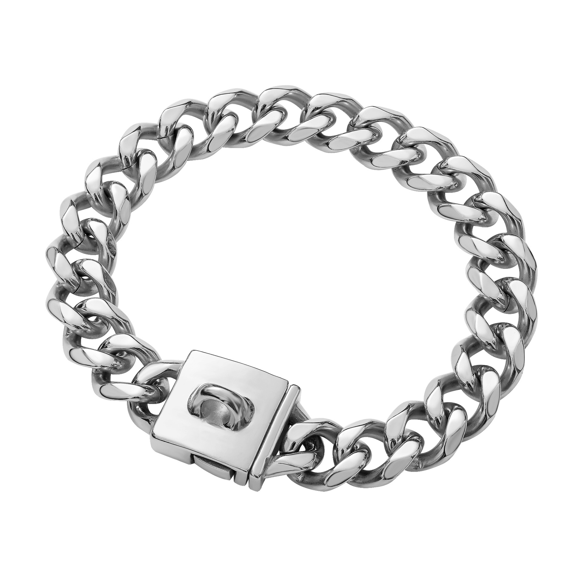 Stainless Steel Gold And Silver Buckle Pet Dog Necklace Collar - Image 2