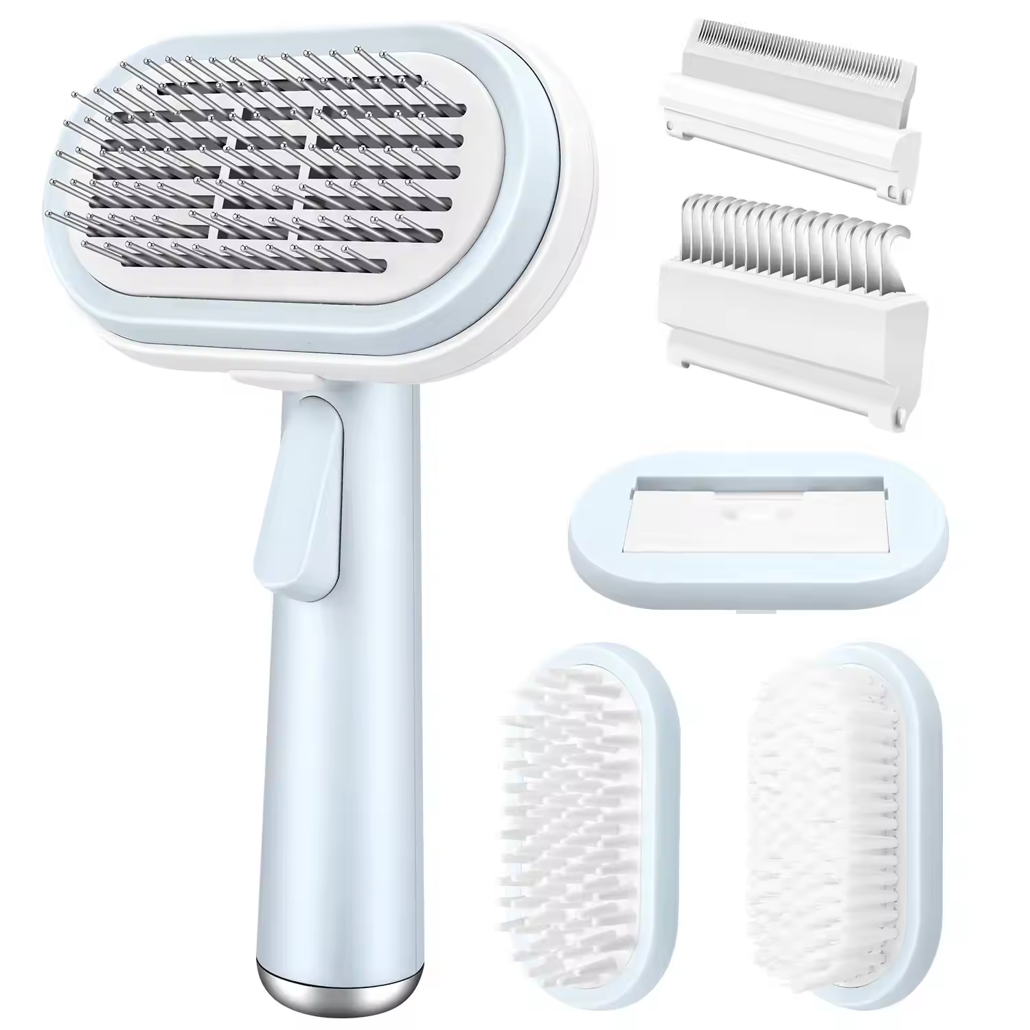 5-in-1 Eco-friendly Plastic Pet Grooming Set