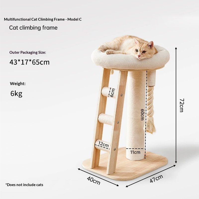Personalized Integrated Cat House Climbing Frame - Image 3