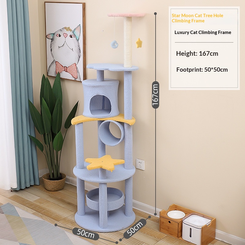 Cat Climbing Frame Sisal Small Scratching Post Tree Bed