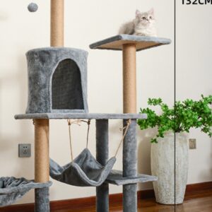 Dedicated Cat Bed And Large Cat Tree Combo For Home Use