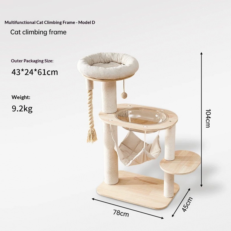Personalized Integrated Cat House Climbing Frame - Image 4