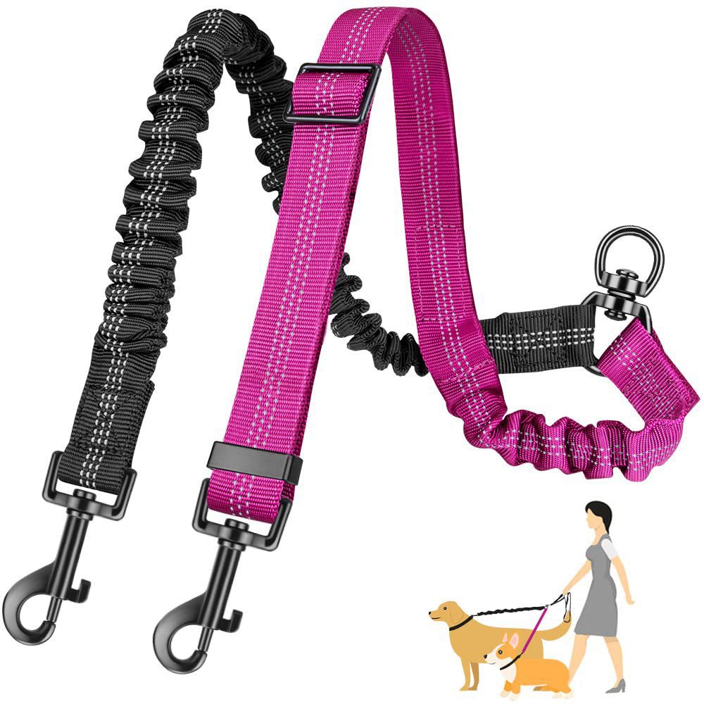 Cross-Border New Product Explosion-Proof Dog Chain One To Two Medium-Sized Dog Cute Traction Rope Dog Walking Rope Retractable