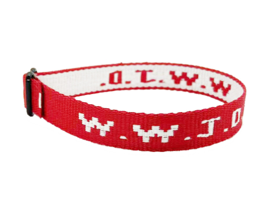 Jacquard Printed Wrist Strap Bracelet Ribbon Unisex WWJD Bracelet Adjustable Bracelet - Image 18