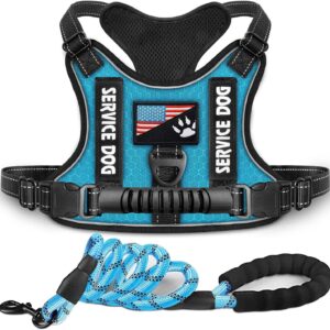 Shock Absorption Comfortable Night Vision Reflective Pet Harness Dog Vest Traction Chest Strap