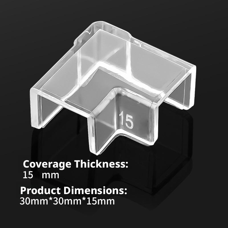 Transparent fish tank corner protectors-suitable for 5.5mm-1 pack - Image 6