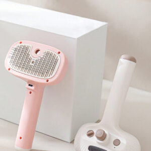 Pet Electric Spray Comb-with Charging Cable-White-1 Pack