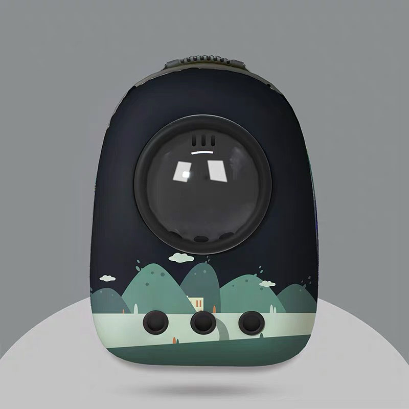 Cat Bag Go Out Portable Breathable Space Pet Compartment Double Shoulder Cat Backpack - Image 4