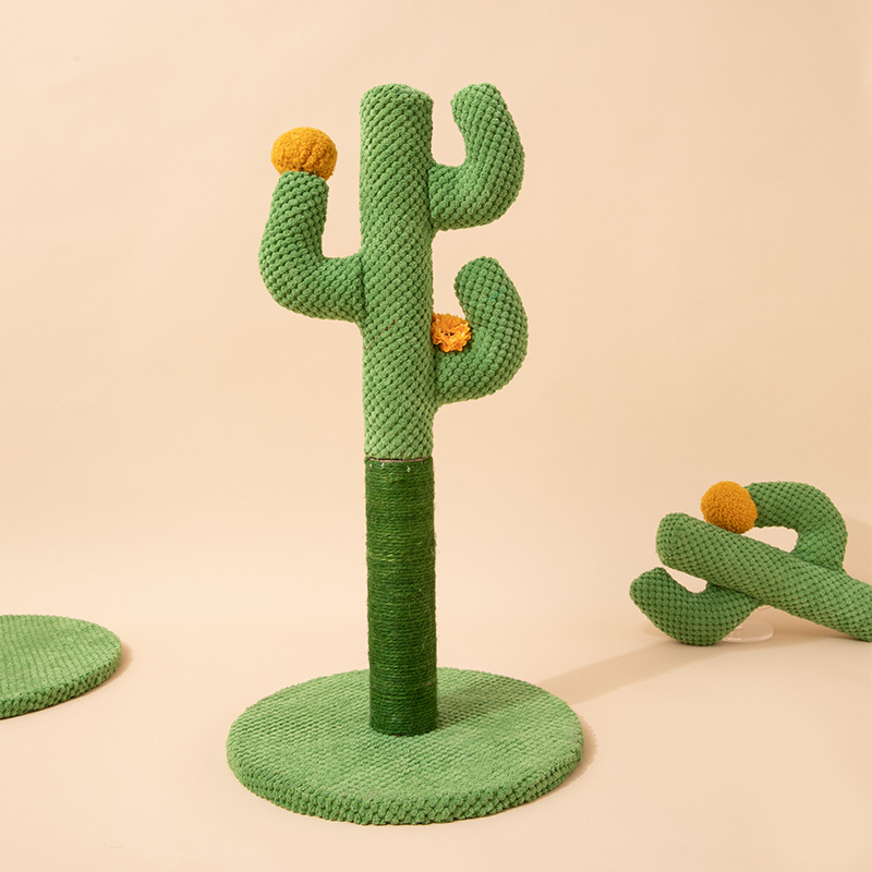 Masson Cactus Cat Scratch Board Sisal Scratching Pole Climber For Pet Cat Cat Toy Supplies Grinding Claw Scratching