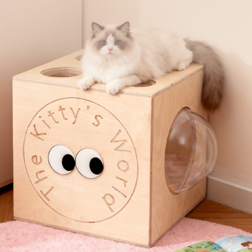 Combination Cabinet Block House Cat Villa