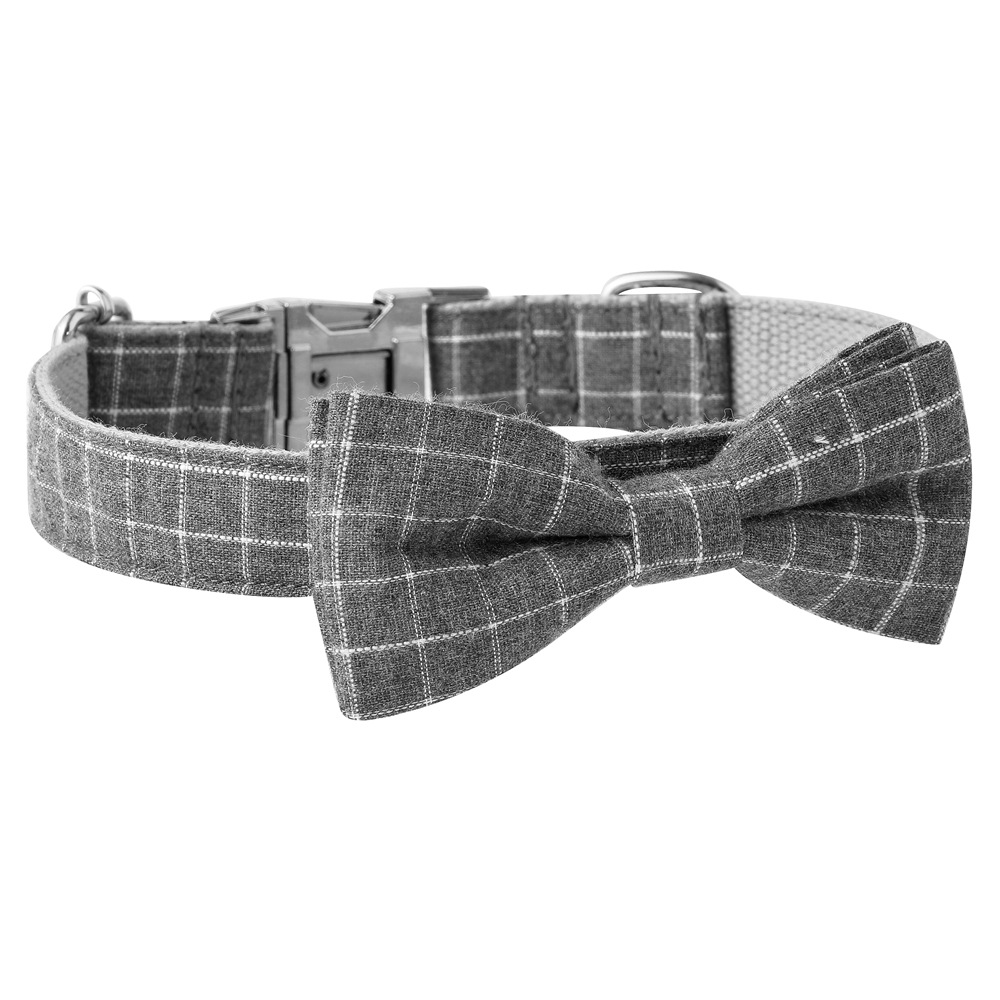 British Style Dog Collar Alloy Socket Plaid - Image 2