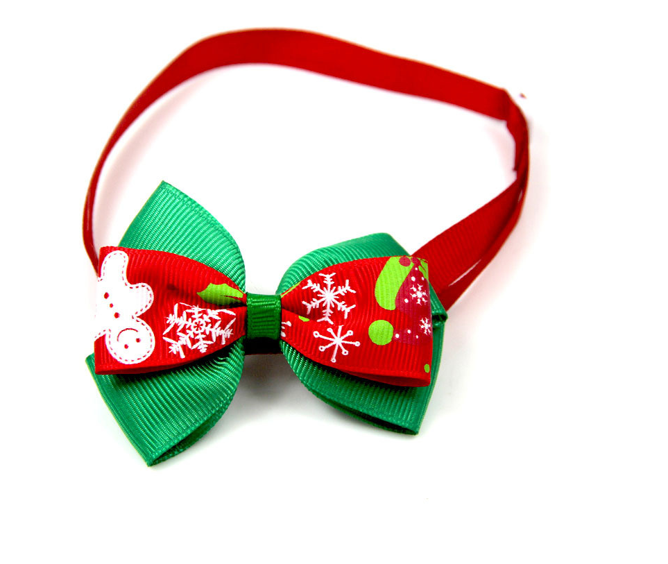 Christmas Pet Bow Tie Bow Tie Cat Dog Party Decoration Props - Image 5