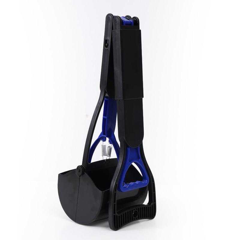 31in Pooper Scooper, Foldable Dog Pooper Scooper With Unbreakable Material And Durable Spring For Grass And Gravel
