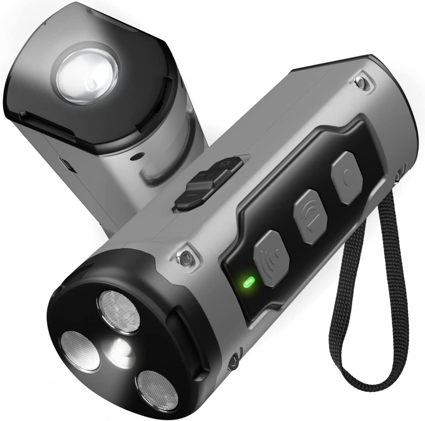 Dog Bark Deterrent Devices, 1-Touch Anti-Barking Device For Dogs With 3 Ultrasonic Heads, 50ft Range, Rechargeable & Safe Dog Training Tool With Flashlight, Helps Improve Behavior - Image 3