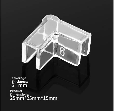 Transparent fish tank corner protectors-suitable for 5.5mm-1 pack - Image 2
