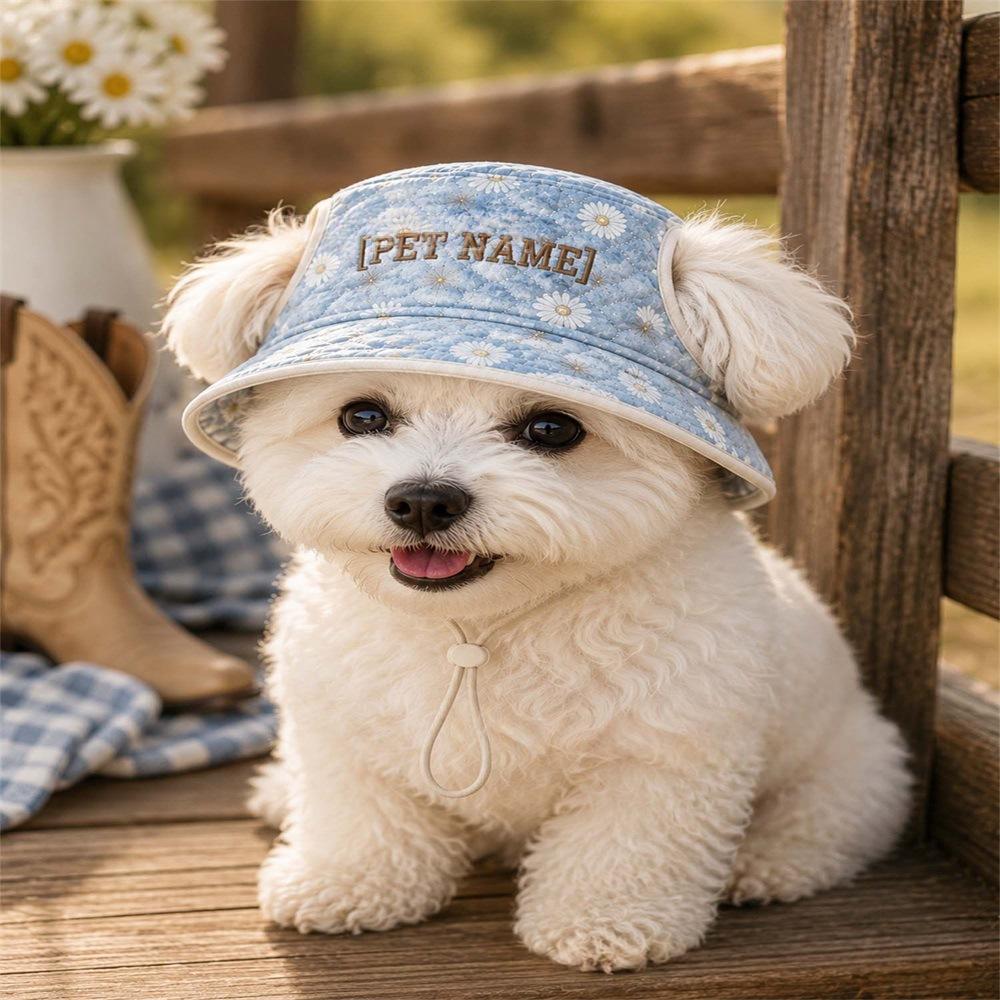 New Quilted Polyester Pet Hat - Image 4